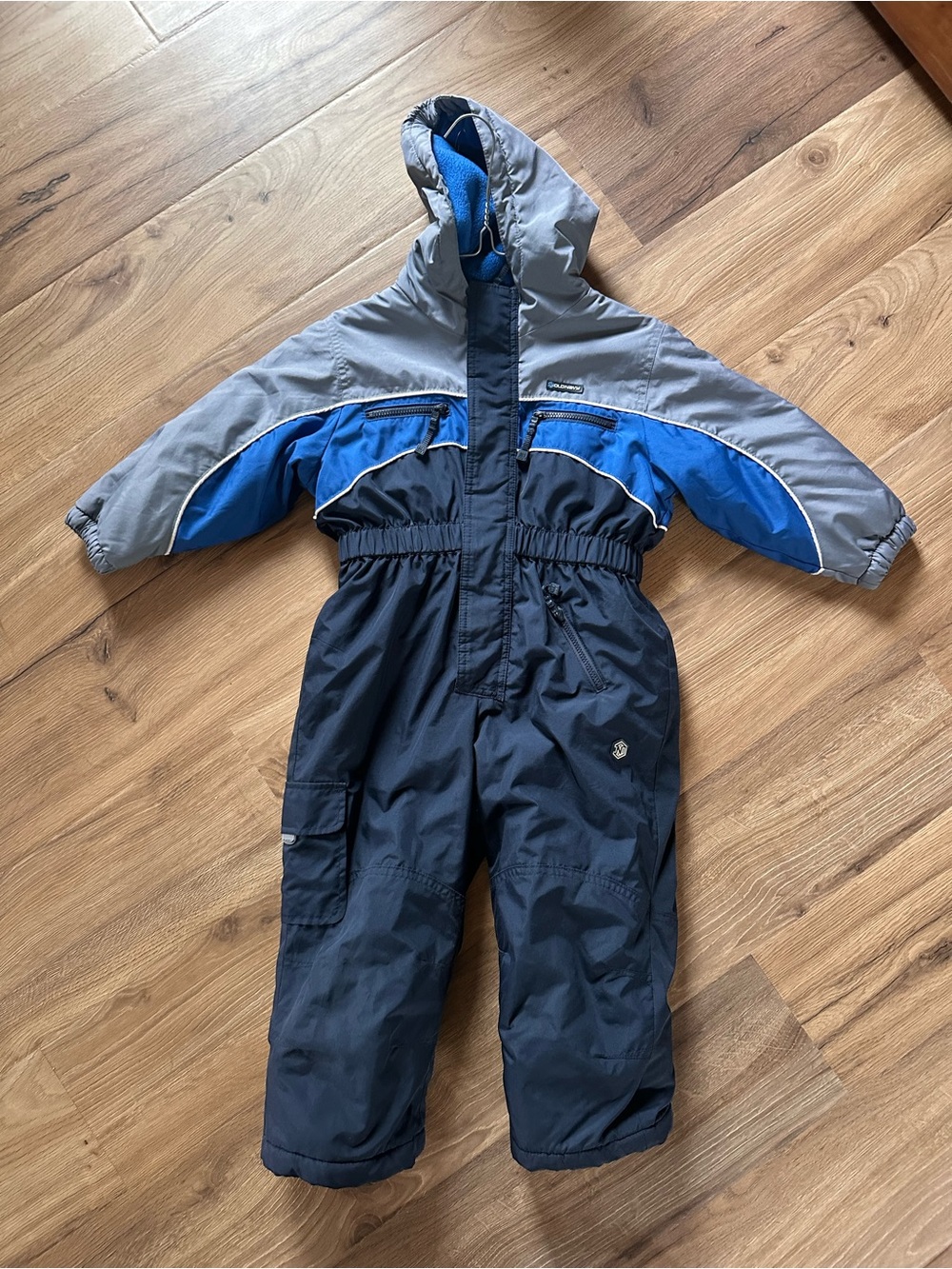 Old Navy Kids Insulated Snow One-Piece - Blue, Navy & Gray